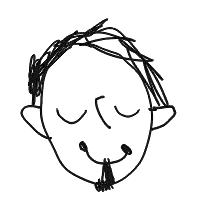 My beautiful portrait made by my daughter.